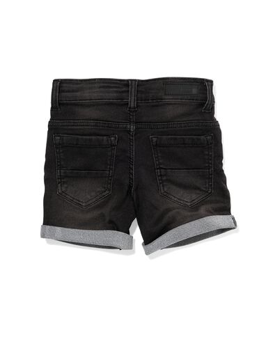 kindershort jogdenim zwart zwart - 1000023205 - HEMA
