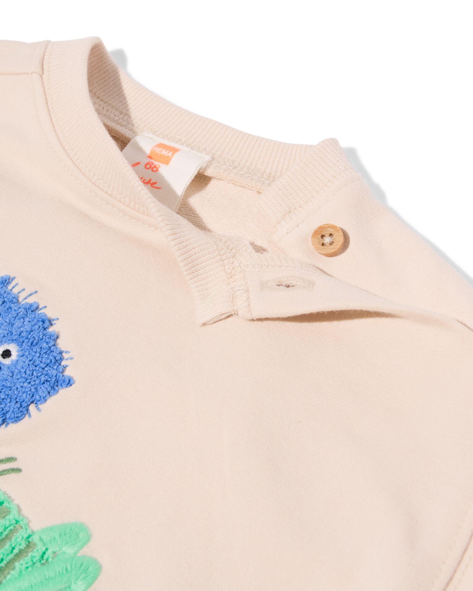 Babypullover aus Sweatstoff mit Tieren ecru ecru - 33183270ECRU - HEMA