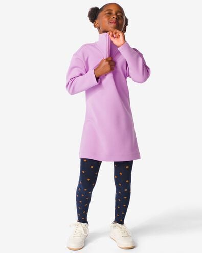 robe enfant avec fermeture éclair violet 134/140 - 30832164 - HEMA
