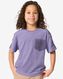 t-shirt enfant tissu éponge violet 86/92 - 30782674 - HEMA