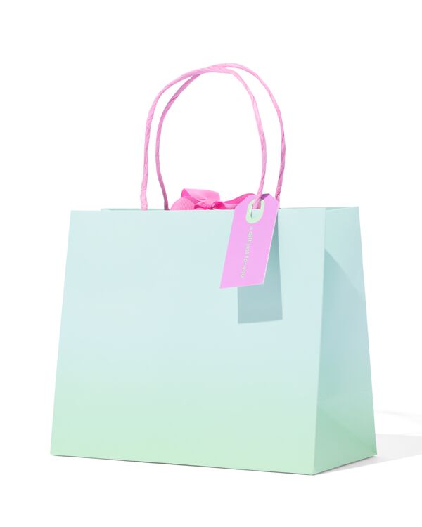 sac cadeau vert tendre  - 60640102 - HEMA