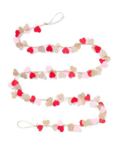 guirlande 2m plastique c&oelig;ur - 14250363 - HEMA