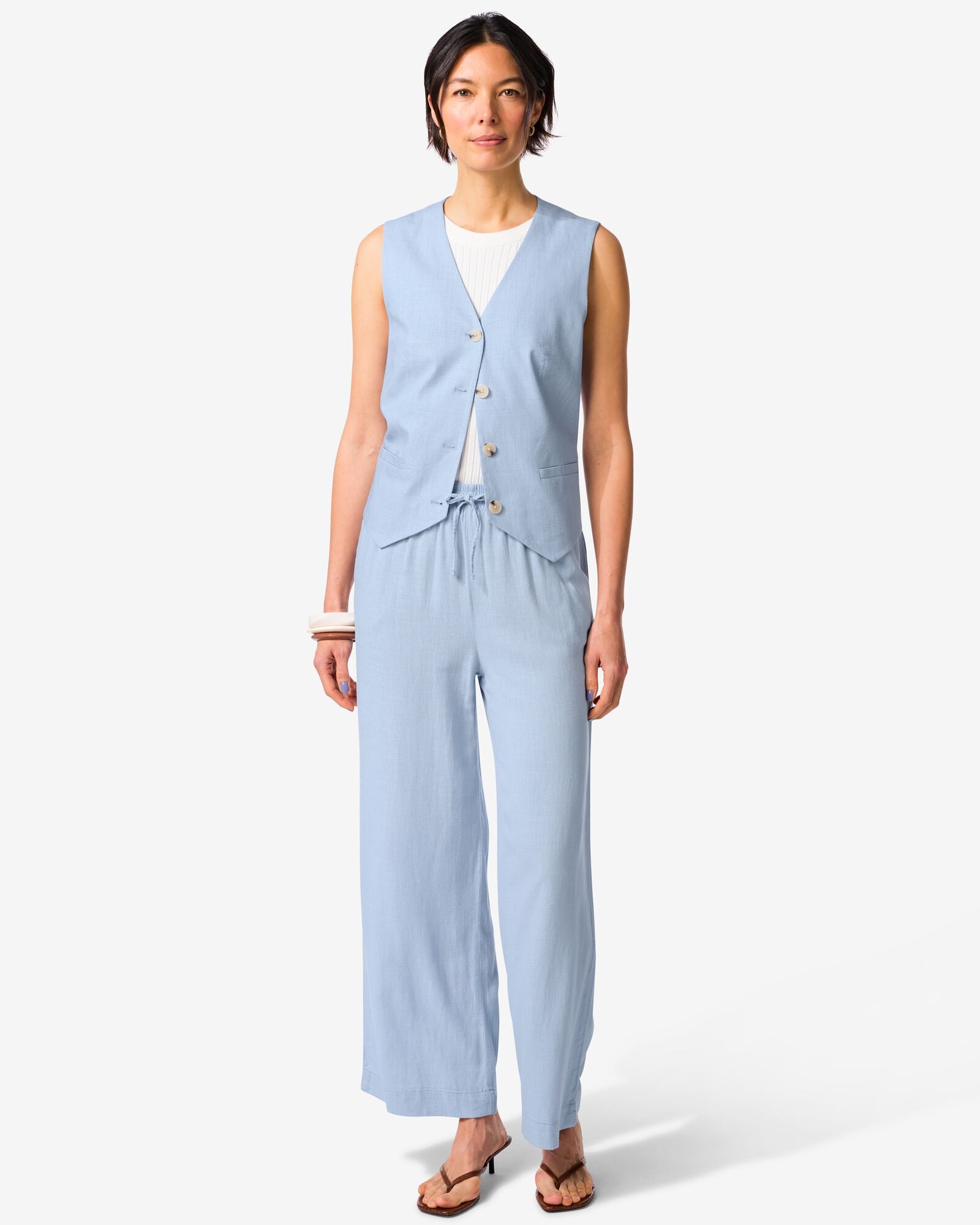 Damenhose Tatum normale Passform hellblau hellblau - 36208690LIGHTBLUE - HEMA