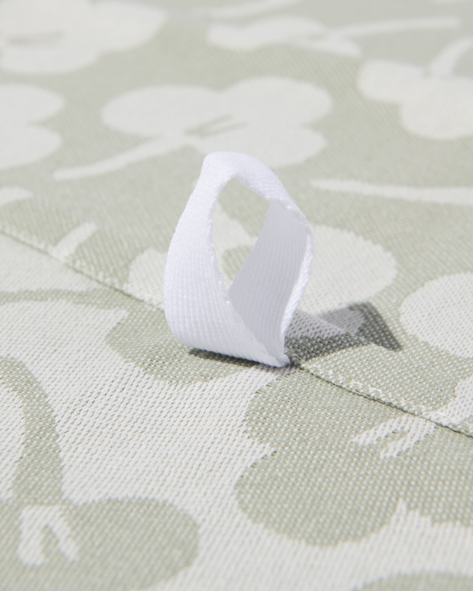 torchon 65x65 coton gris-vert violettes - 5420076 - HEMA