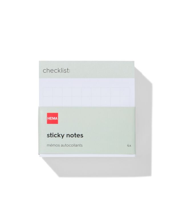 blocs m&eacute;mos autocollants avec impression 7.5x7.5 - 400 feuillets - 14170190 - HEMA