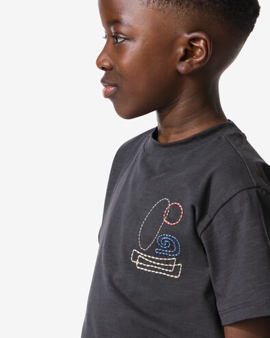 t-shirt enfant  gris fonc&eacute; gris fonc&eacute; - 30720004DARKGREY - HEMA