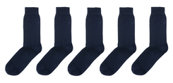 5 paires de chaussettes homme bleu foncé bleu foncé - 1000001514 - HEMA