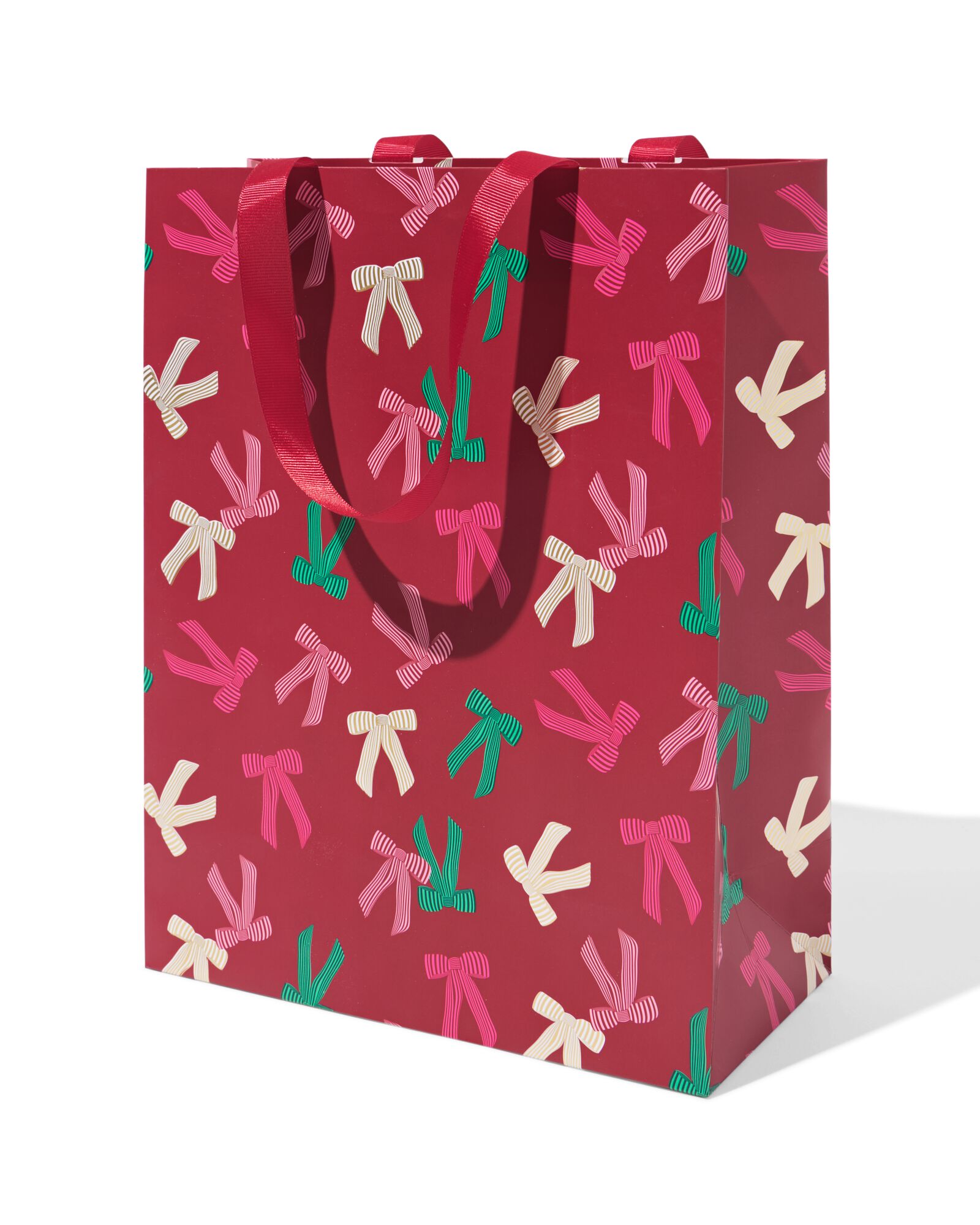 sac cadeau 12x32x25cm nœud - 25700099 - HEMA