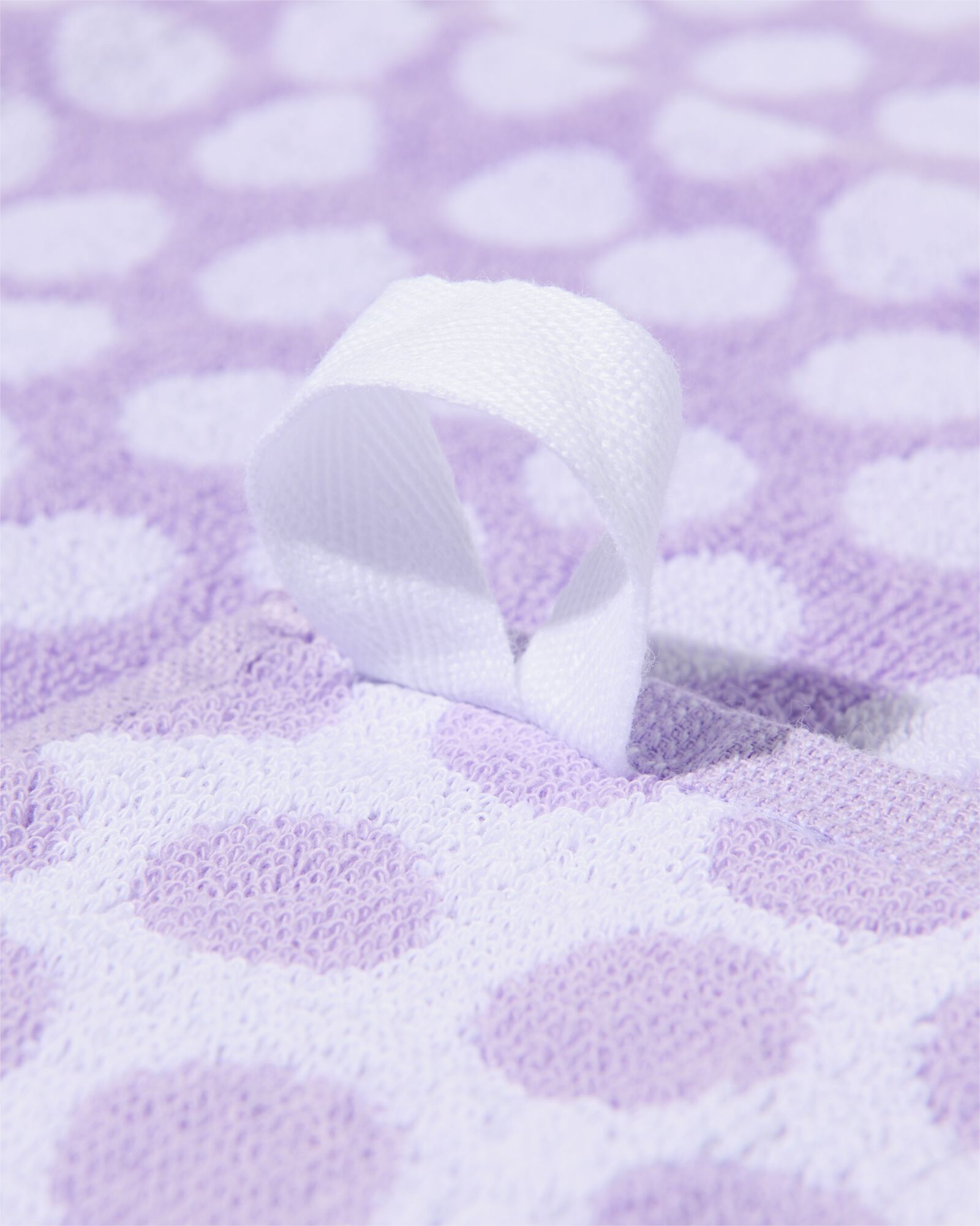 essuie-mains 50x50 coton lilas &agrave; pois - 5440256 - HEMA