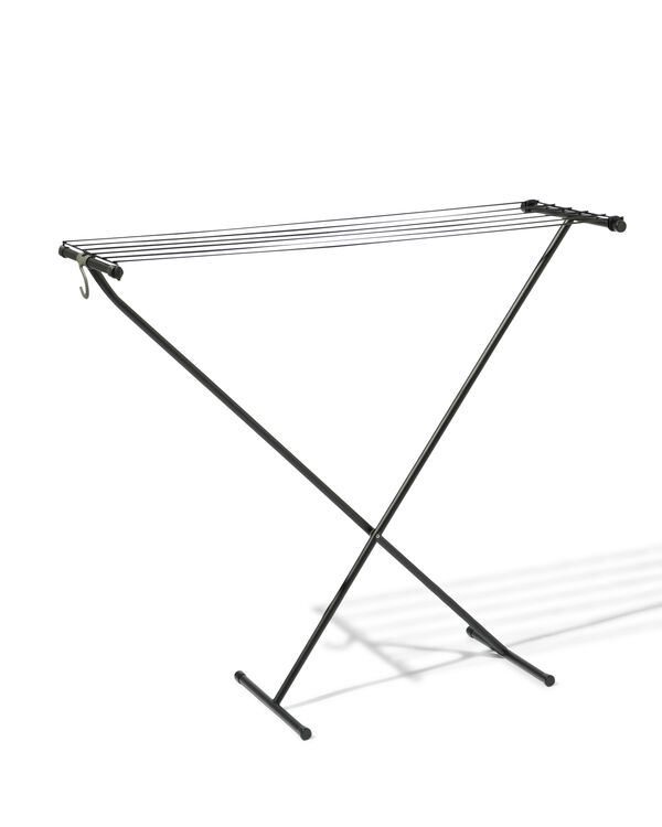 &eacute;tendoir noir &eacute;troit longueur de s&eacute;chage 5,5m - 20520012 - HEMA