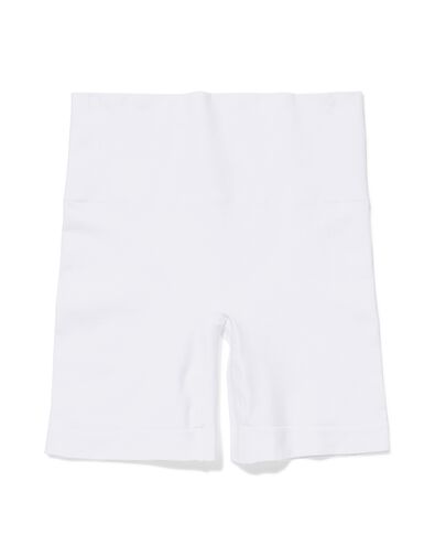 licht corrigerende biker hoge taille naadloos katoen wit wit - 21540180WHITE - HEMA