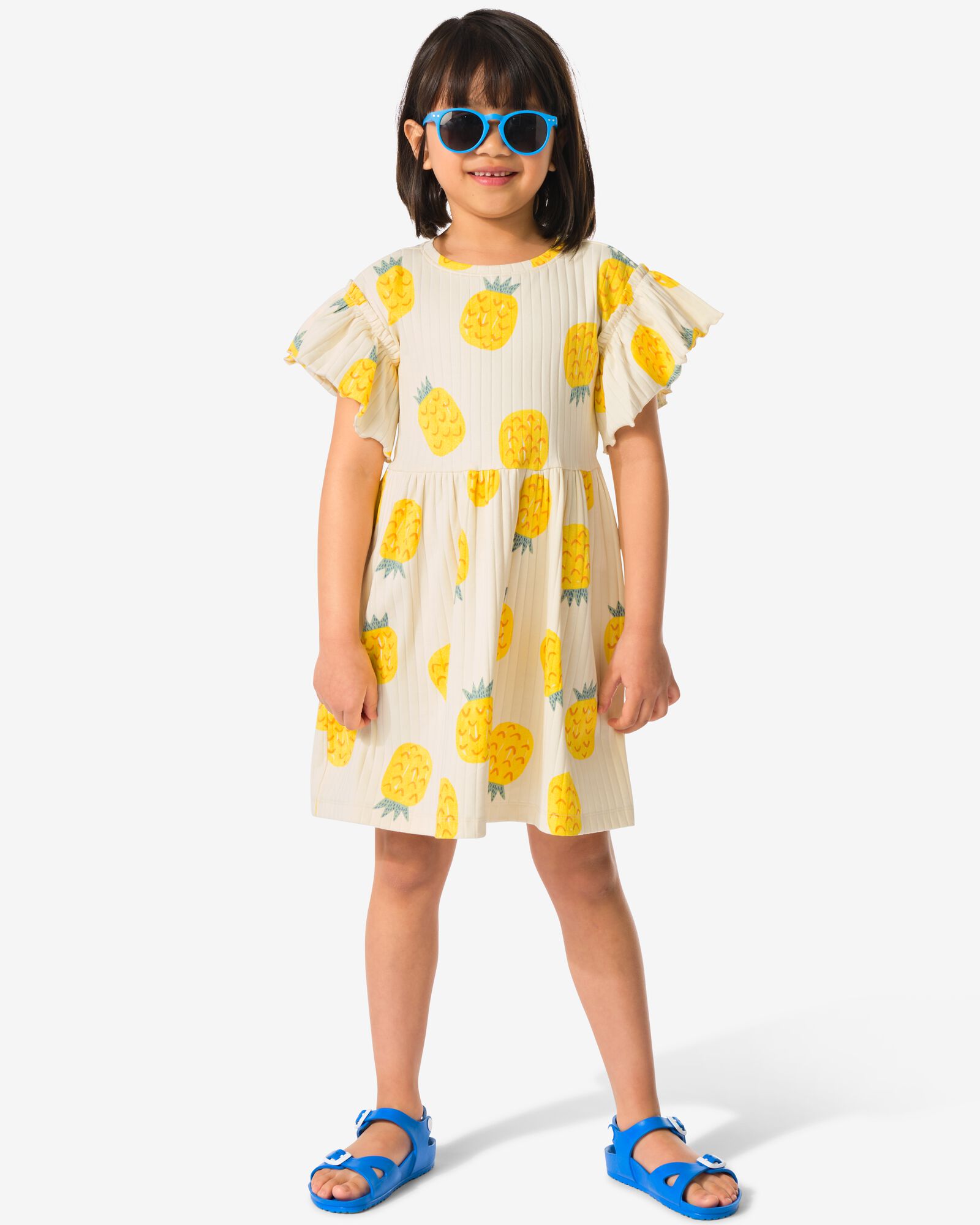 Kinderkleid mit Ananas ecru - 30868008ECRU - HEMA