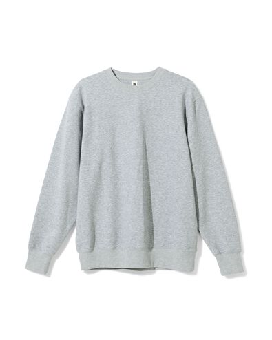 herentrui Daryl regular fit sweatstof lichtgrijs lichtgrijs - 2148120LIGHTGREY - HEMA