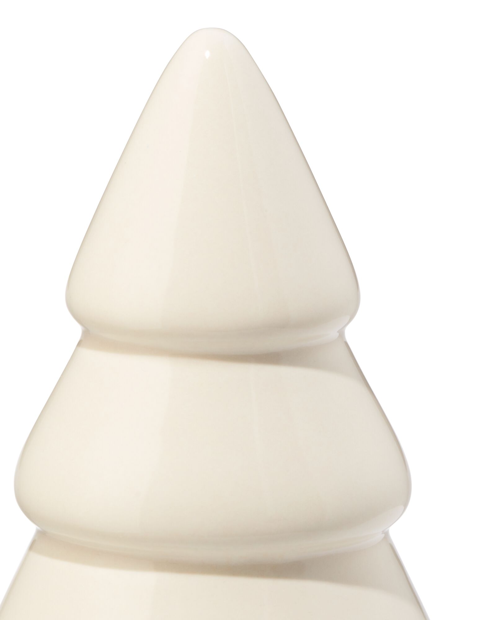 sapin de Noël 8,4x8,4x15cm céramique écru - 25101480 - HEMA