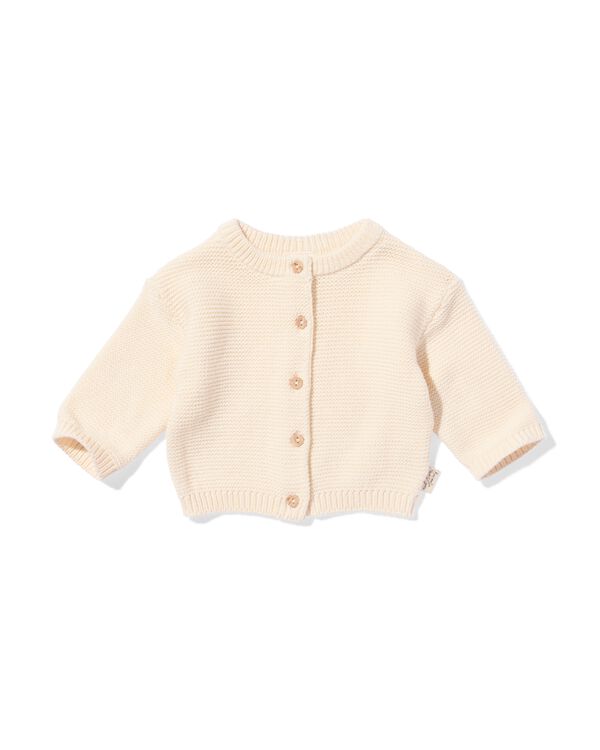 Newborn-Strickjacke aus Feinstrick ecru ecru - 33446320ECRU - HEMA