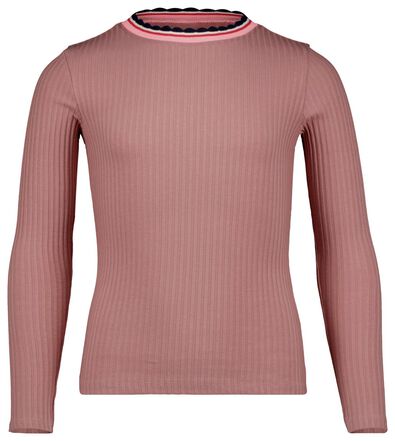 kinder t-shirt rib roze - 1000024961 - HEMA