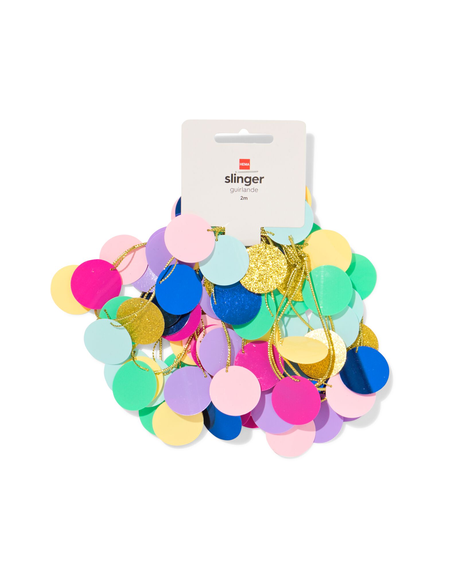 guirlande cercles plastique 2 m - 14250148 - HEMA