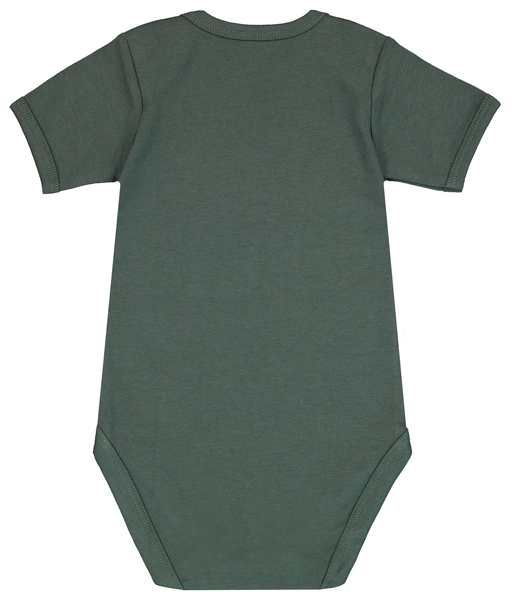 3er-Pack Baby-Bodys, mit Elasthan grün grün - 1000028696 - HEMA
