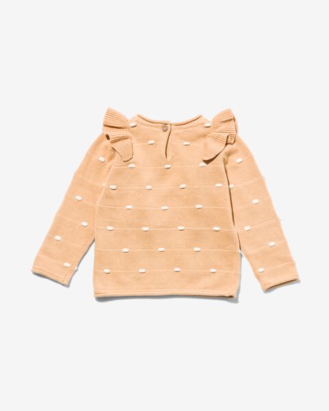Baby-Pullover mit Rüschen beige 62 - 33044131 - HEMA