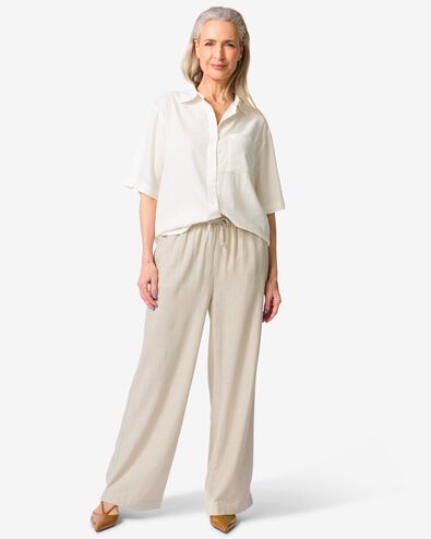 pantalon en lin Tatum pour femme sable sable - 36249465SAND - HEMA