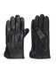 Herren-Handschuhe, touchscreenfähig, Leder schwarz S - 16580116 - HEMA