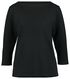 Damen-Shirt, Struktur schwarz M - 36218077 - HEMA