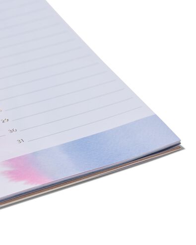 calendrier d&rsquo;anniversaires 28x16 violet - 14190080 - HEMA