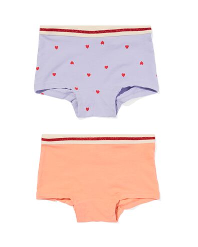 2&nbsp;boxers enfant coton stretch lilas - 19340160LILAC - HEMA