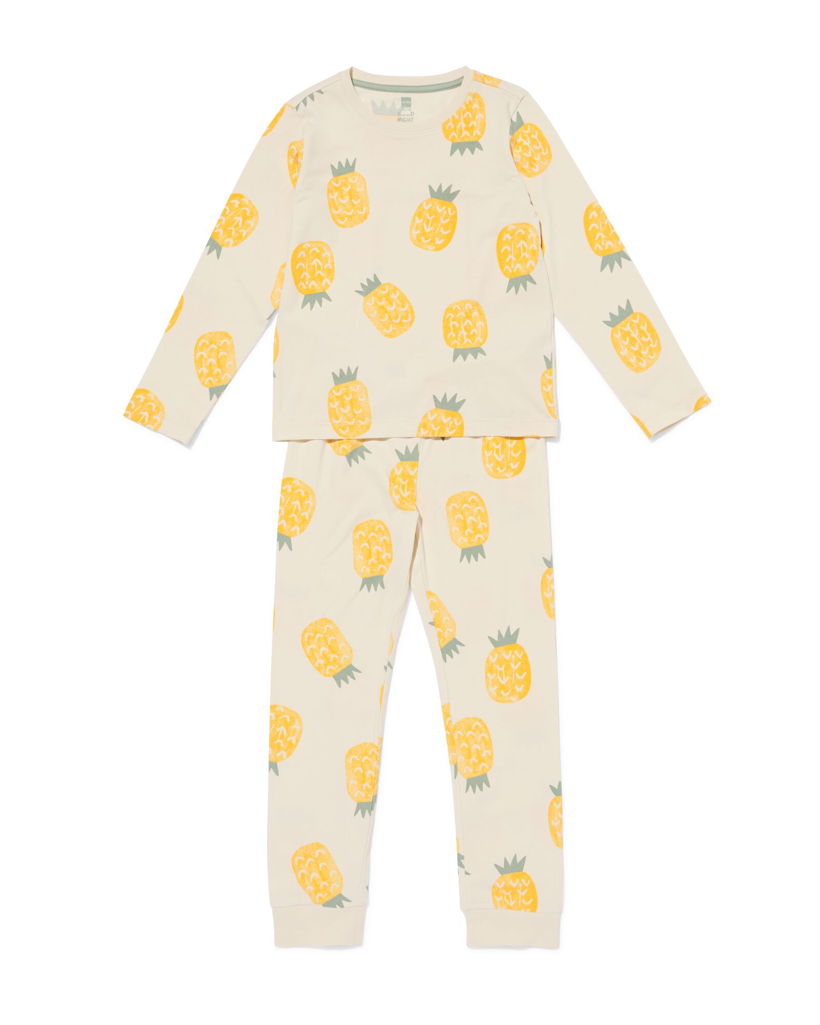 pyjama enfant ananas blanc cass&eacute; blanc cass&eacute; - 23000960OFFWHITE - HEMA