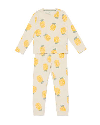 pyjama enfant ananas blanc cass&eacute; blanc cass&eacute; - 23000960OFFWHITE - HEMA