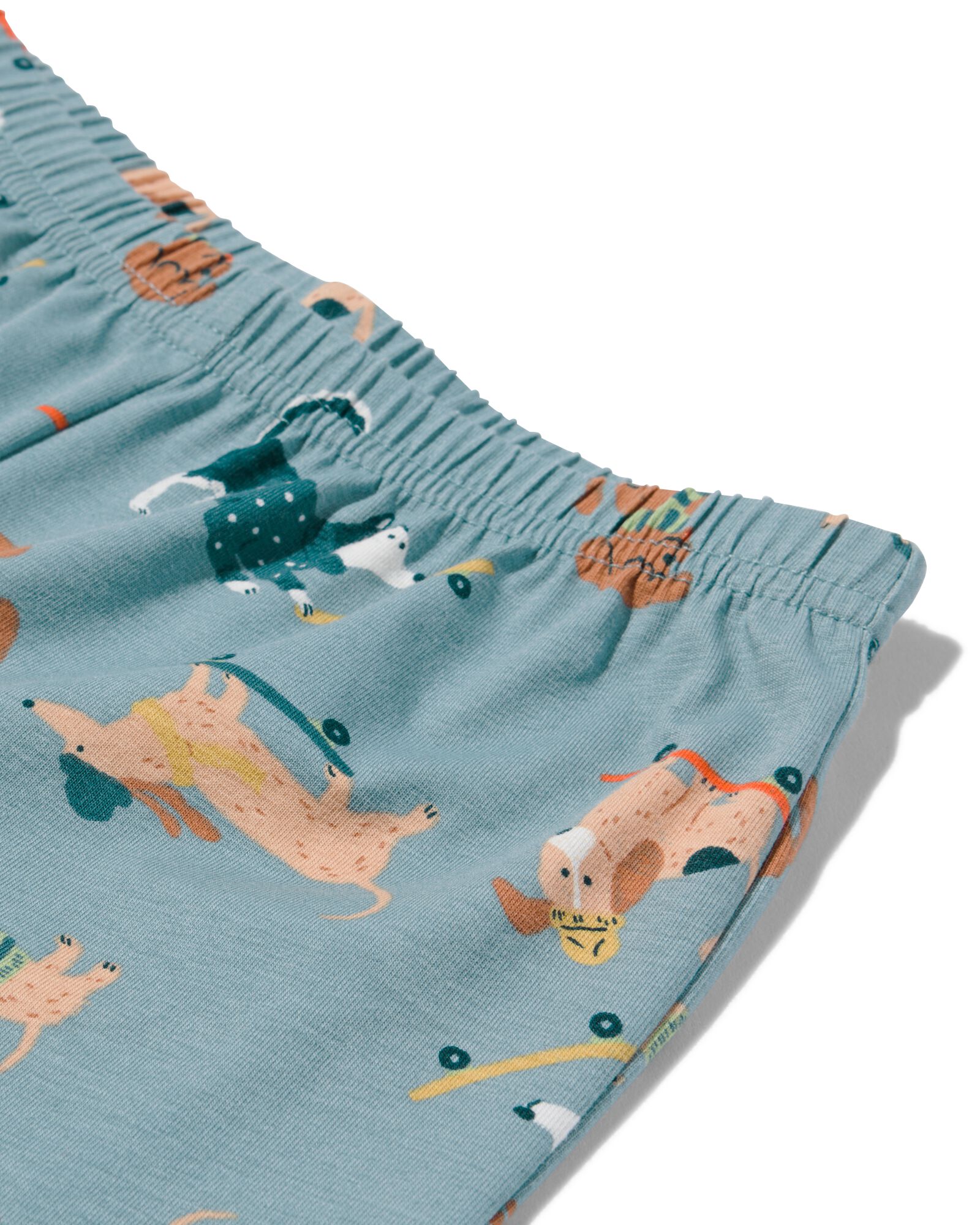 pyjama enfant avec pyjama pour poupée chiens bleu moyen 98/104 - 23090582 - HEMA