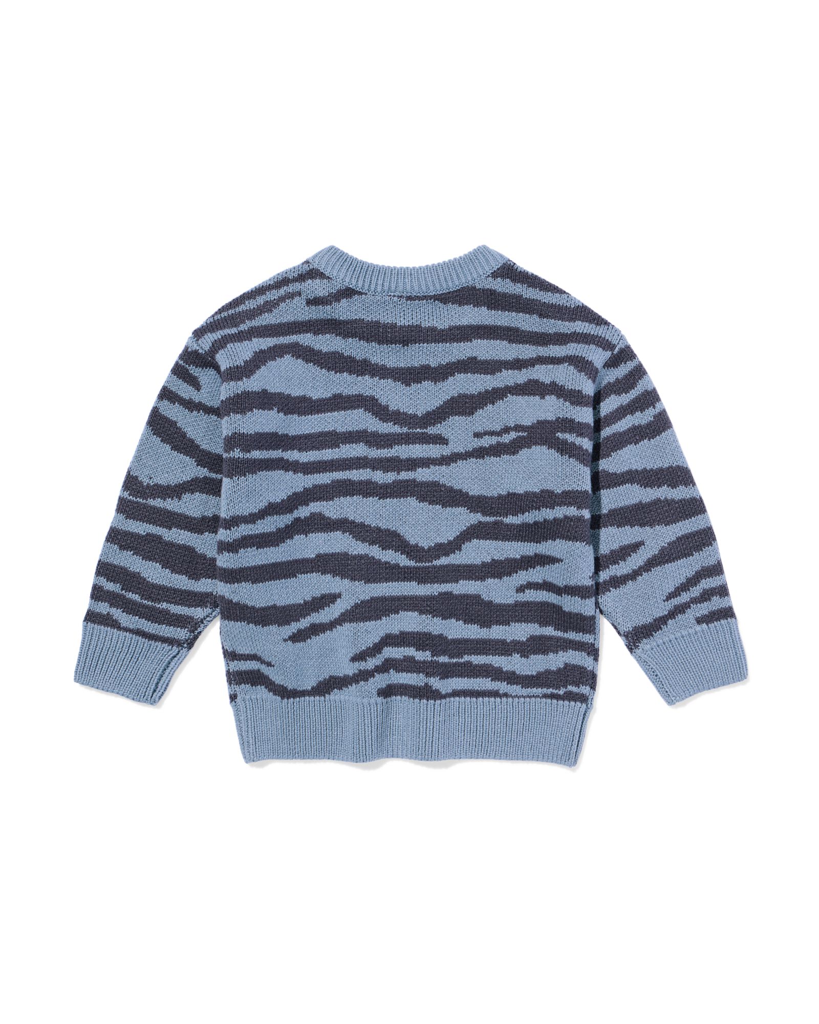 babytrui zebra blauw blauw - 33167670BLUE - HEMA