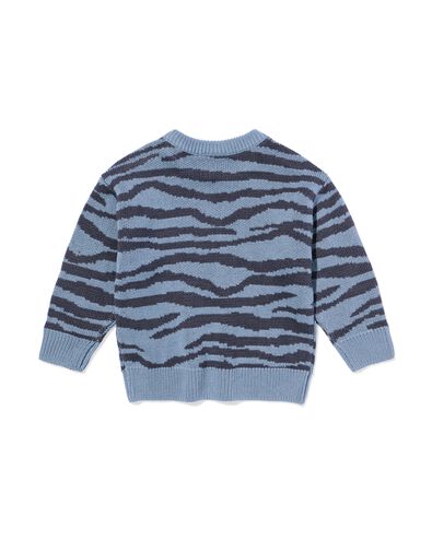 babytrui zebra blauw blauw - 33167670BLUE - HEMA