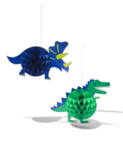 2er-Pack Papierwaben-Dinosaurier - 14200427 - HEMA