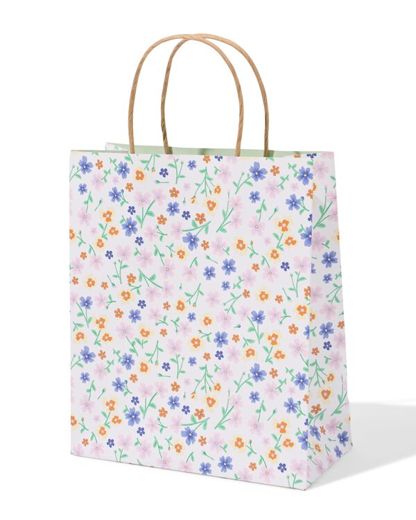 sac cadeau M fleurs - 14793271 - HEMA