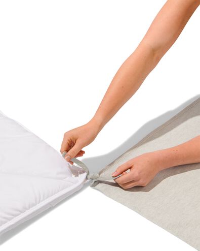 housse de couette 200x200/220 coton coquillages sable - 5720186 - HEMA