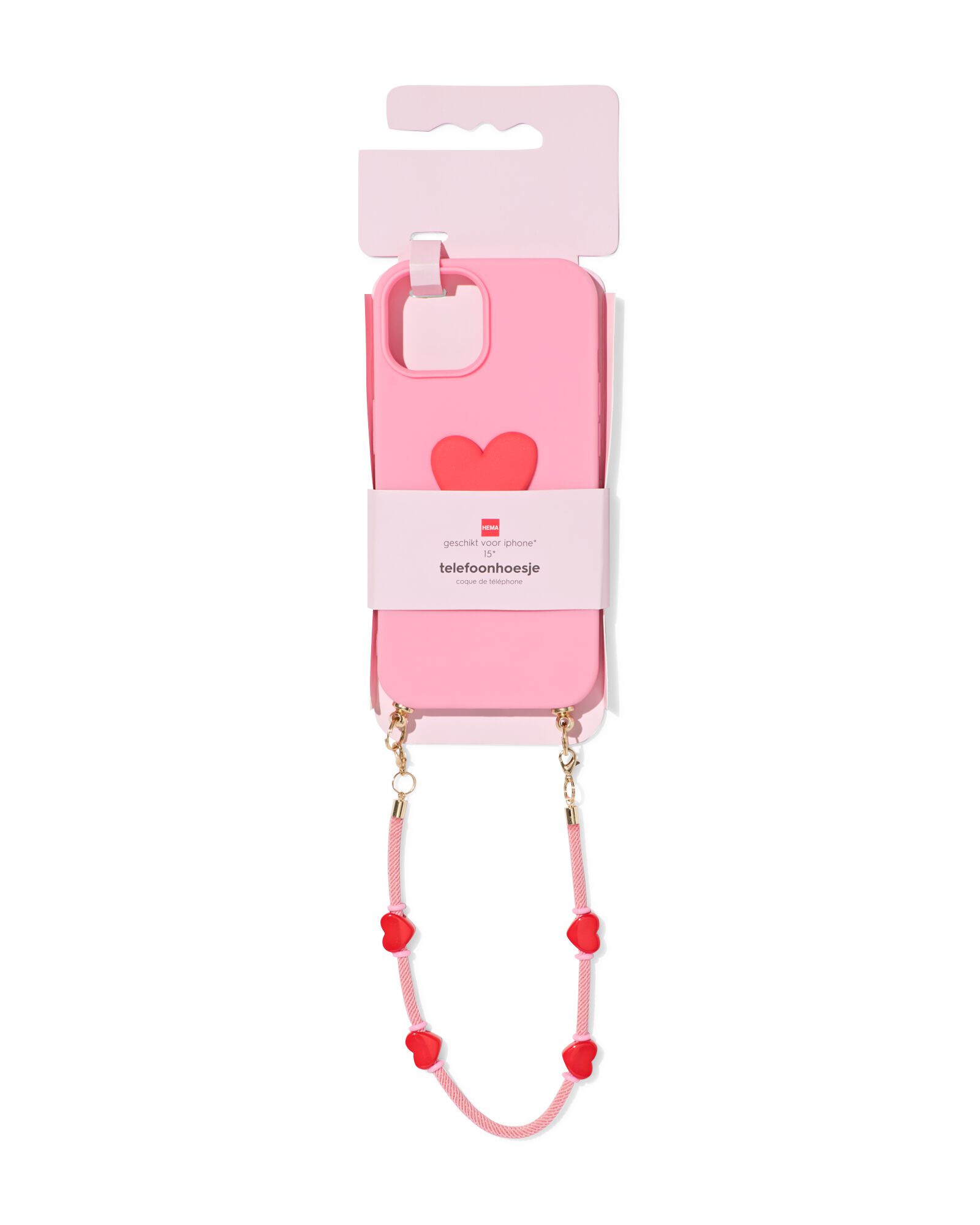 coque avec cordon iPhone 15 - 60102010 - HEMA