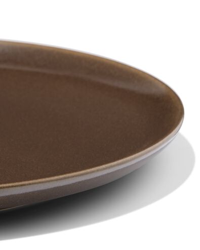 dinerbord ⌀26cm PUUR reactief glazuur donkerbruin - 9650400 - HEMA