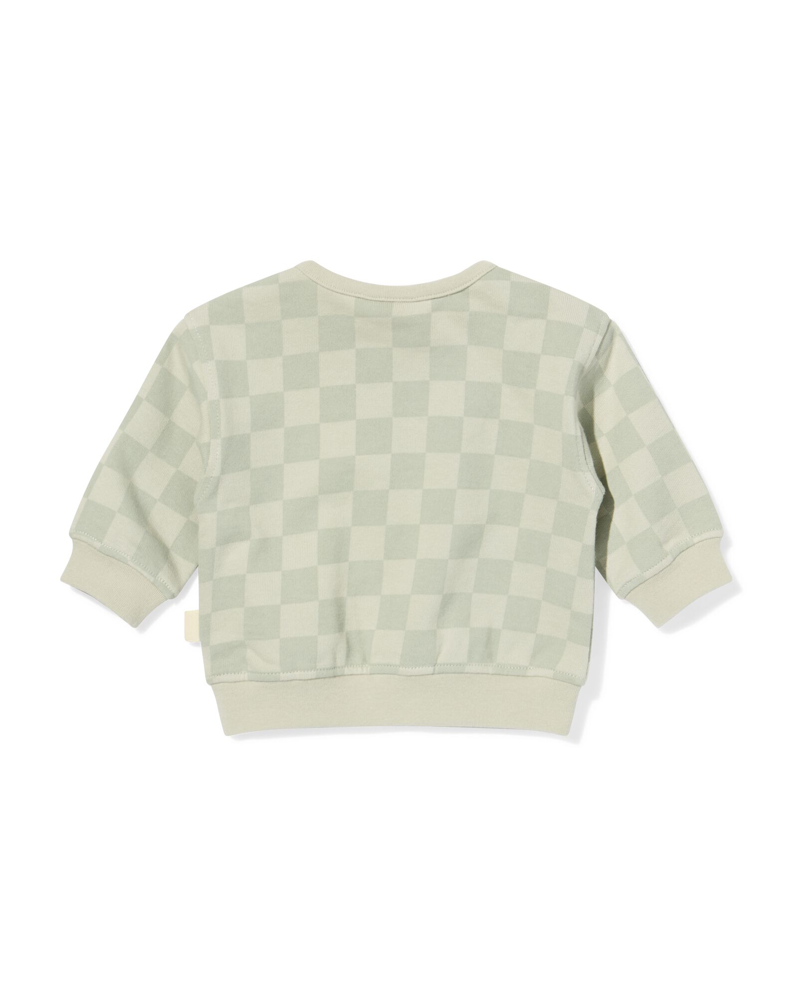 newborn trui jersey blokken lichtgroen - 33444020LIGHTGREEN - HEMA