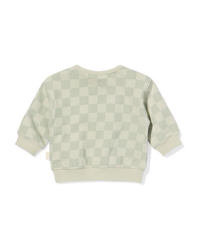 newborn trui jersey blokken lichtgroen - 33444020LIGHTGREEN - HEMA