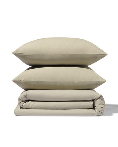 Bettbezug 200x200/220 cm, weiche Baumwolle, grau-gr&uuml;n - 5790141 - HEMA