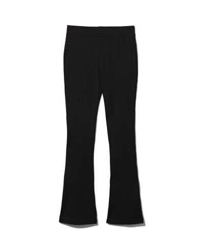 pantalon femme flared noir L - 36209321 - HEMA