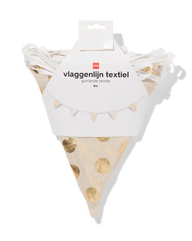 Wimpelkette 8 m Stoff Gold - 14250361 - HEMA