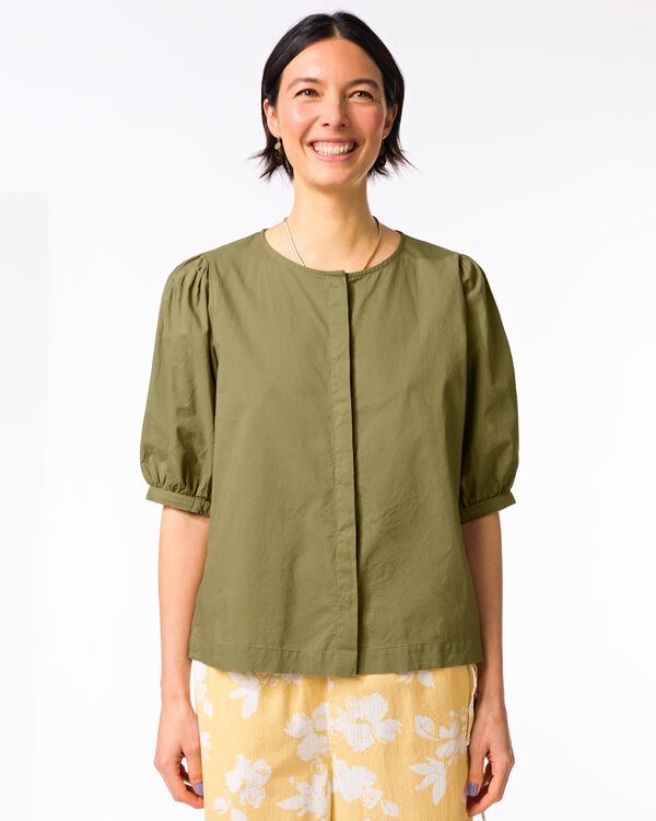 chemisier femme Sophie olive olive - 36203620OLIVE - HEMA