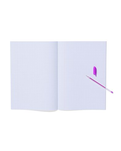 3er-Pack Hefte, DIN A4, kariert (5 x 5 mm), blau - 14120227 - HEMA