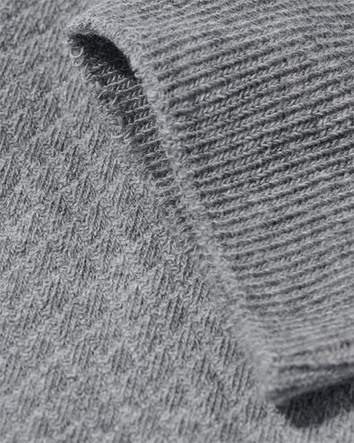 heren sokken met katoen textuur grijsmelange 39/42 - 4152631 - HEMA