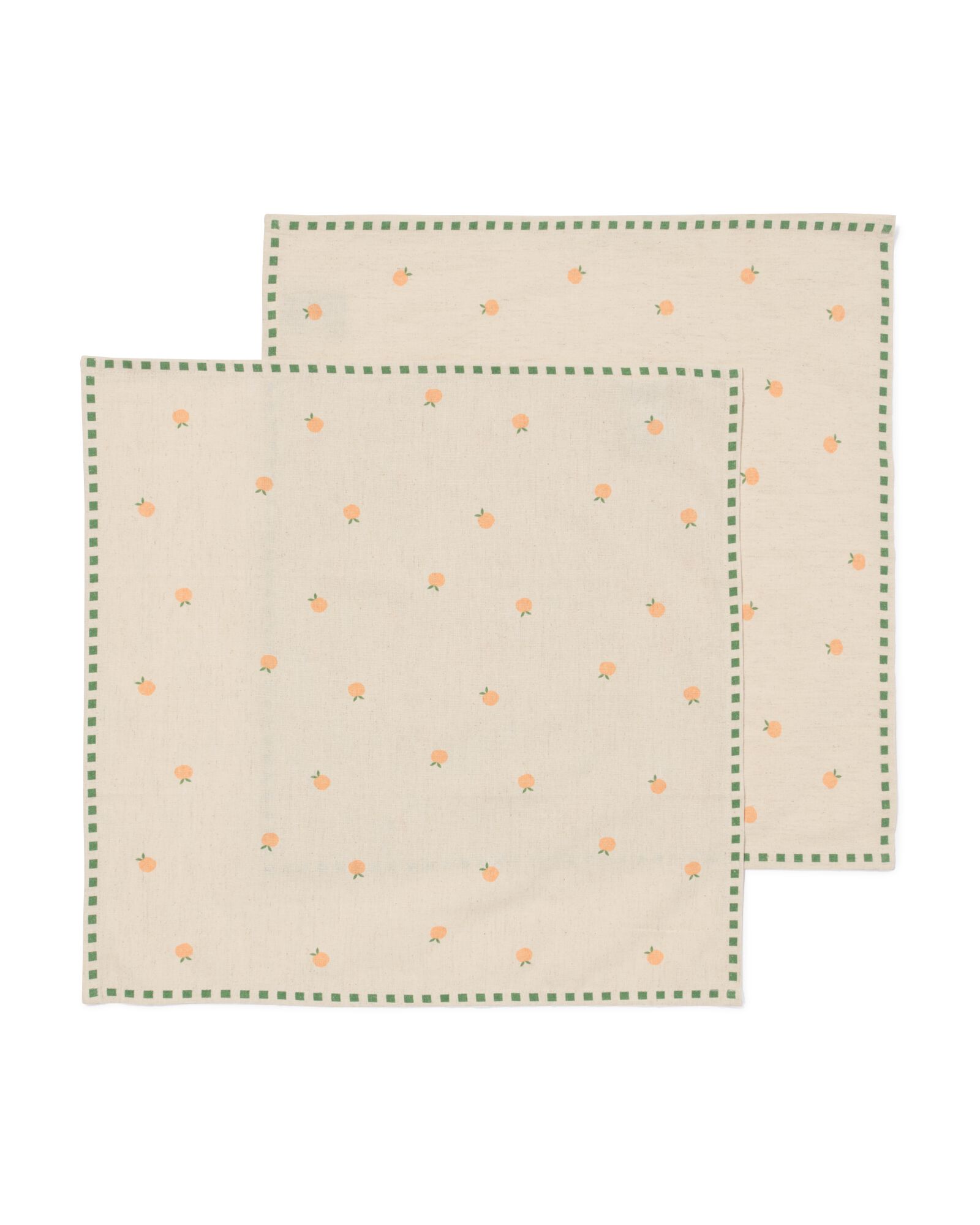 Serviette, 45 &times; 45 cm, Baumwolle, Fr&uuml;chte &ndash; 2 St&uuml;ck - 41800279 - HEMA