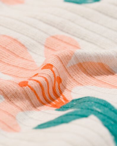 body b&eacute;b&eacute; crois&eacute; &eacute;volutif c&ocirc;tel&eacute; avec bambou stretch &eacute;cru - 33480810ECRU - HEMA