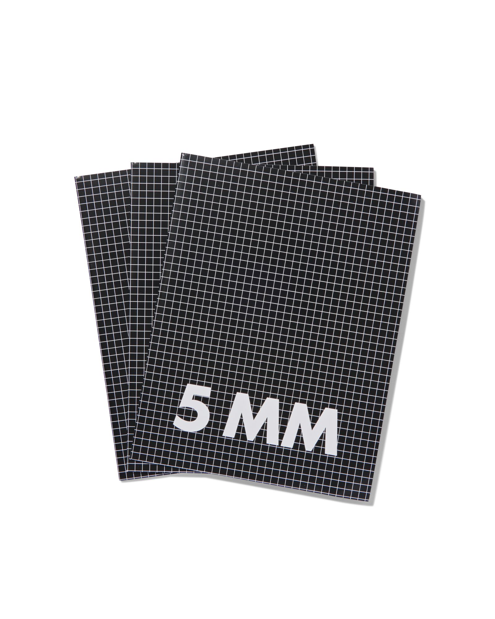 3 cahiers 16,5 x 21 cm - carreaux 5 mm - 14101607 - HEMA
