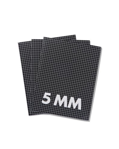 3 cahiers 16,5 x 21 cm - carreaux 5 mm - 14101607 - HEMA